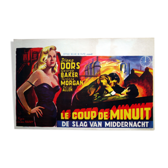 Original cinema poster "le coup de minuit" Diana Dors