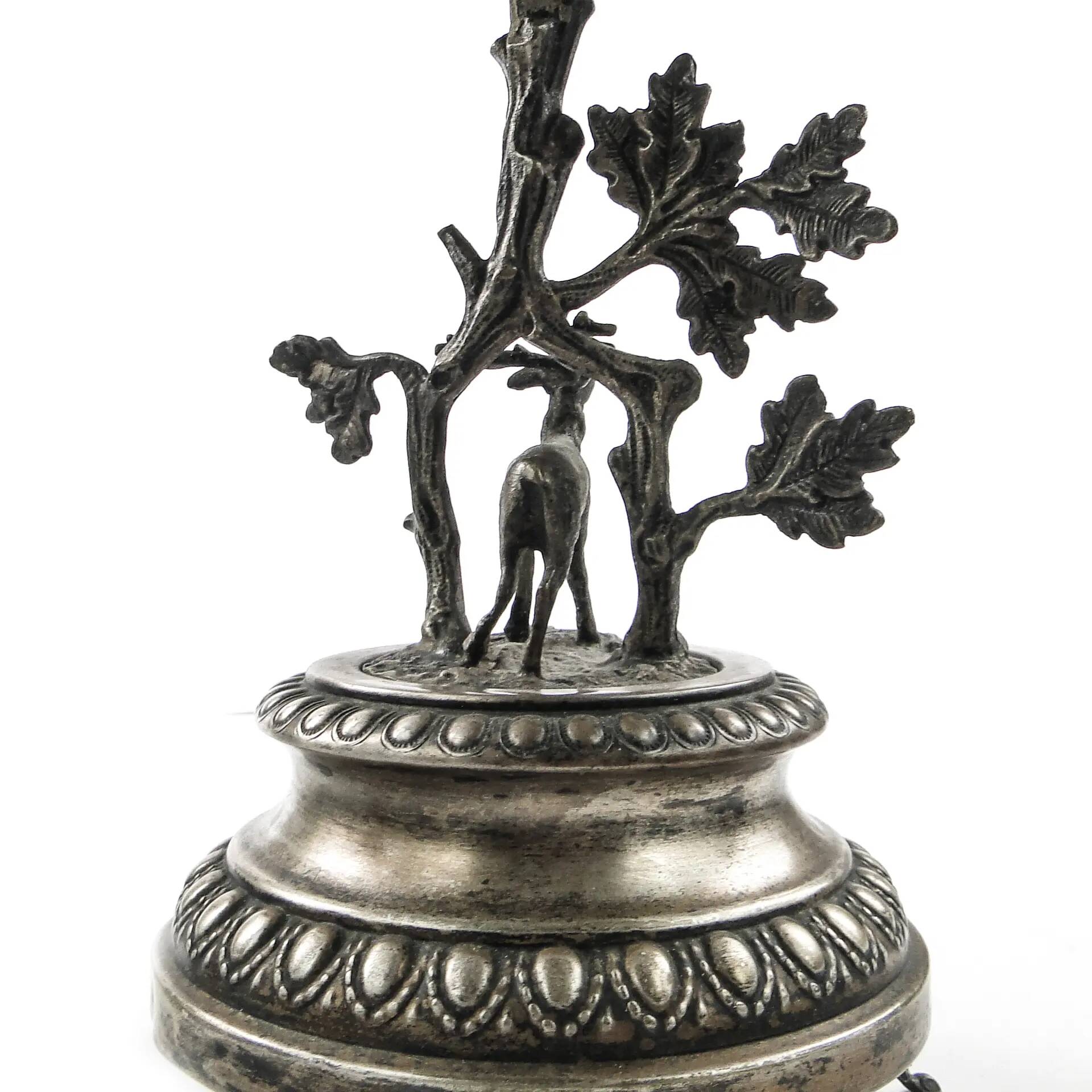 Figural eclectic fruit bowl, silver-plated brass, Poland, 19th century