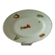 Oval dish in pâte and Limoges enamel decorated with four seasons vegetables.