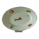 Oval dish in pâte and Limoges enamel decorated with four seasons vegetables.