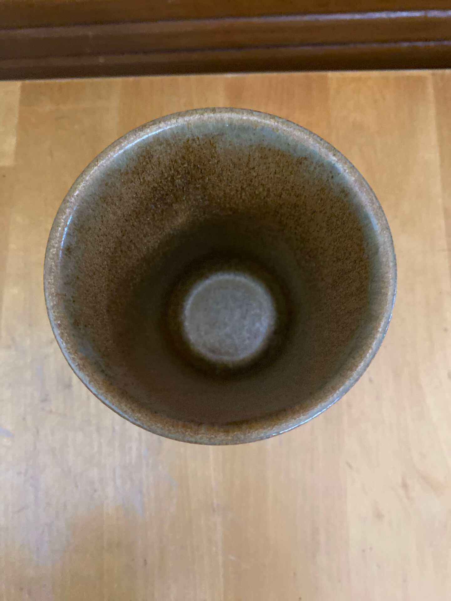 Série de 4 tasses gobelets digoin grès beige made in france vintage #e