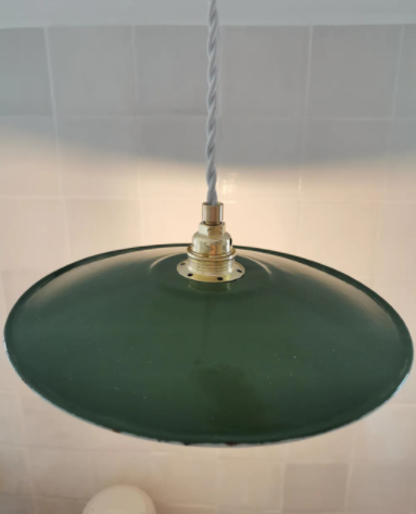 Enamelled sheet metal suspension 1950