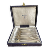 Box of 12 Ercuis oyster forks – Silver plated