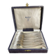 Box of 12 Ercuis oyster forks – Silver plated