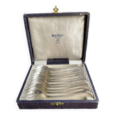 Box of 12 Ercuis oyster forks – Silver plated