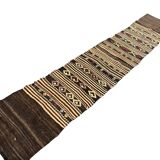 Neutral Vintage Wool Kilim Runner