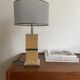 Vintage cork and chrome foot lamp