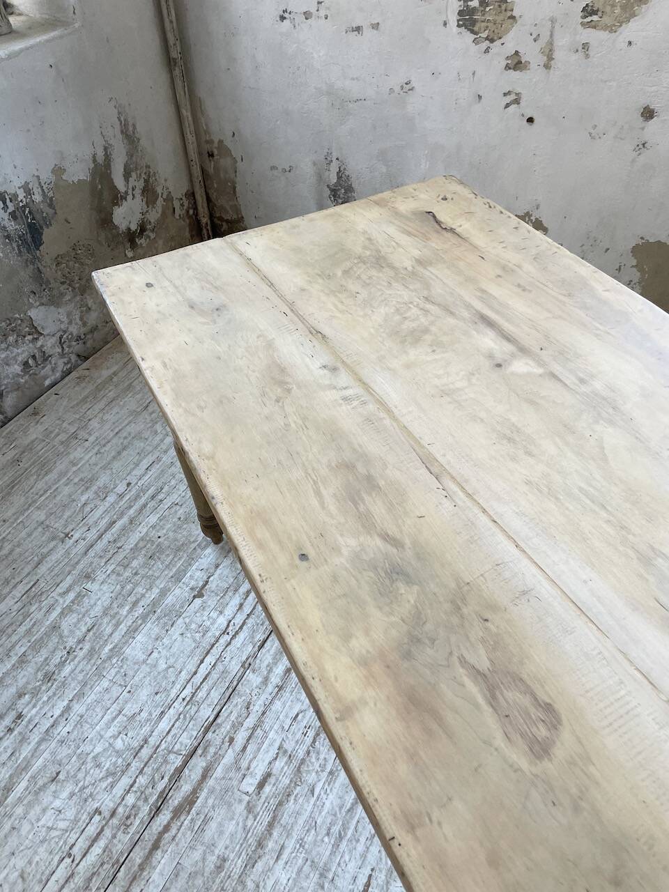 2m walnut drapery farmhouse table