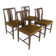 Set de 4 chaises scandinave en chêne, Linde Nilsson, Lammhult, Suède, 1960