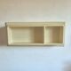 Prisunic vintage cream wall shelf