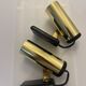 Pair of adjustable gold Targetti spotlights – Italian vintage design – c