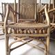 Set of 6 wicker armchairs