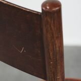 Vintage timeless wooden Cosmos bistro design chair with beautiful carvings