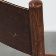 Vintage timeless wooden Cosmos bistro design chair with beautiful carvings