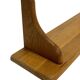 Vintage oak wall rack book shelf 1970s wood minimalist design
