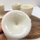 Series of four vintage ceramic coquetiers
