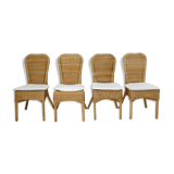 4 wicker/rattan chairs