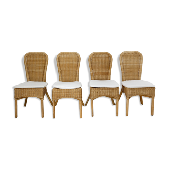 4 wicker/rattan chairs