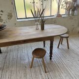 Oval farmhouse table 250cm pine