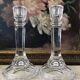 Pair of Italian Crystal Candlesticks 1970