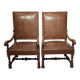 Pair of Louis XIII armchairs, 19th century