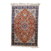 Tapis persan Tabriz avec reflets en soie, années 1950