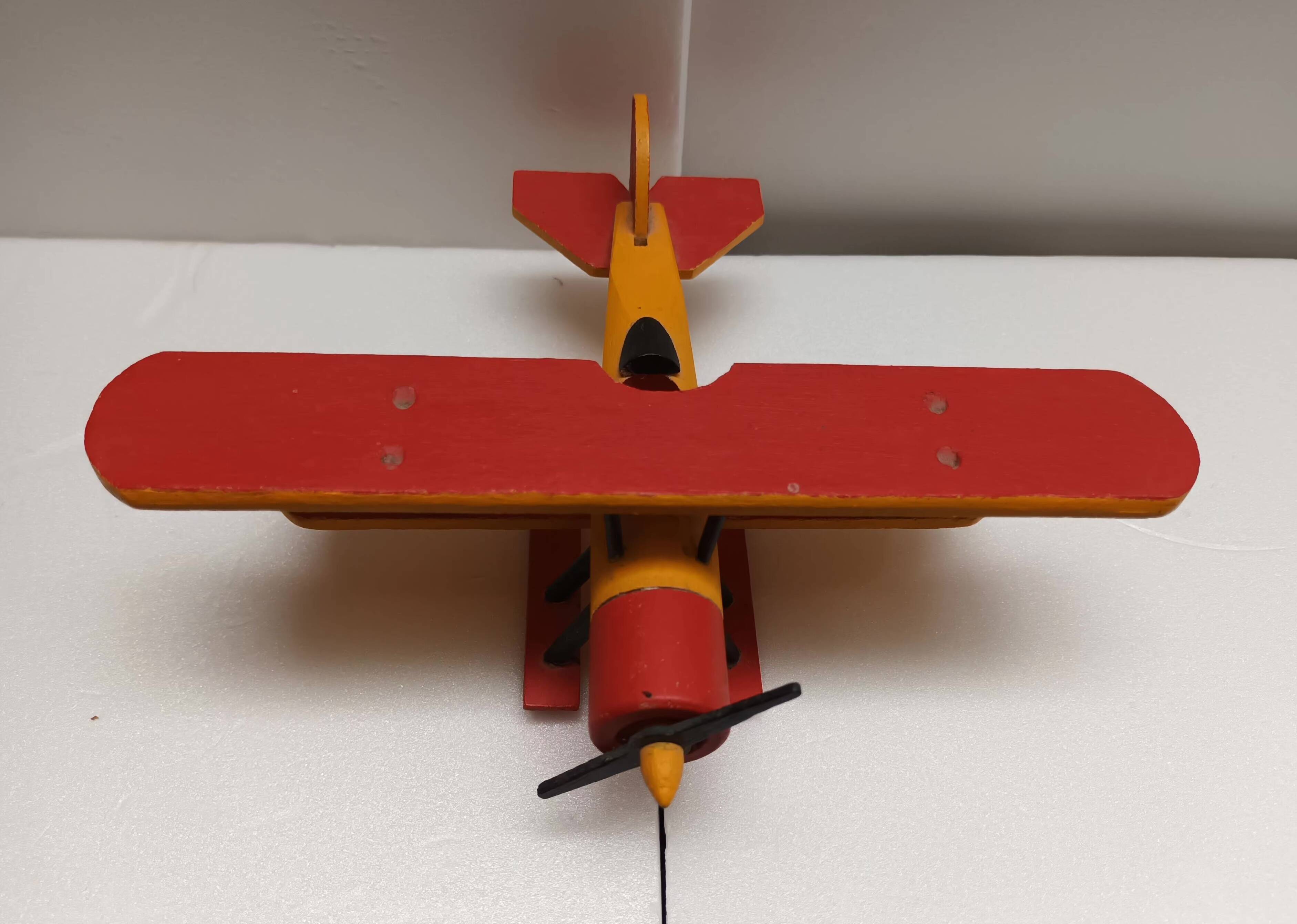 Wooden biplane seaplane