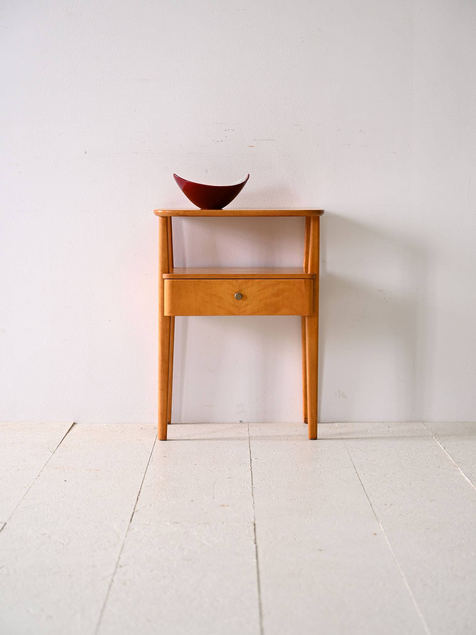 Bedside table with oak drawer