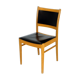 Chaise en chêne et en cuir Suède 1960