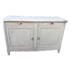 Old low sideboard in solid wood