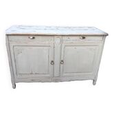 Old low sideboard in solid wood