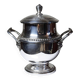 Elegant silver-plated sugar bowl from the 1880-1930 period.