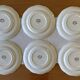 6 large flat antique plates in Saint-Amand earthenware (Nord)