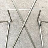 Postmodern German kitchen bar stool Kreuzschwinger by Till Behrens for Schlubach, 1980s.