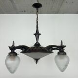 Rare cubist bronze lustre