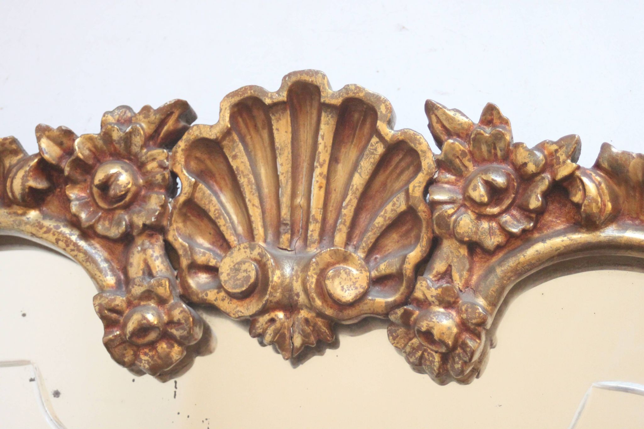 Antique gilded mirror, Neo Rococo, 19th century