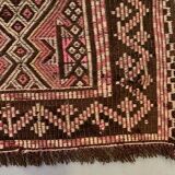 Large Vintage Turkish Kilim Rug 331x165 cm Wool Jajim Kelim