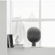 Table lamp in aluminum, oxidized, contemporary work.