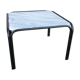 Table basse vintage marbre blanc