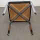 Série de 4 chaises en cuir et acier chromé Roche Bobois des années 70