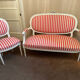Ensemble canapé et chaise style Louis XVI