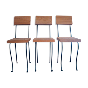 3 chaises design minimaliste