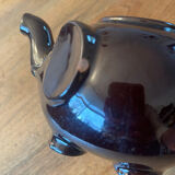 Brown ceramic teapot