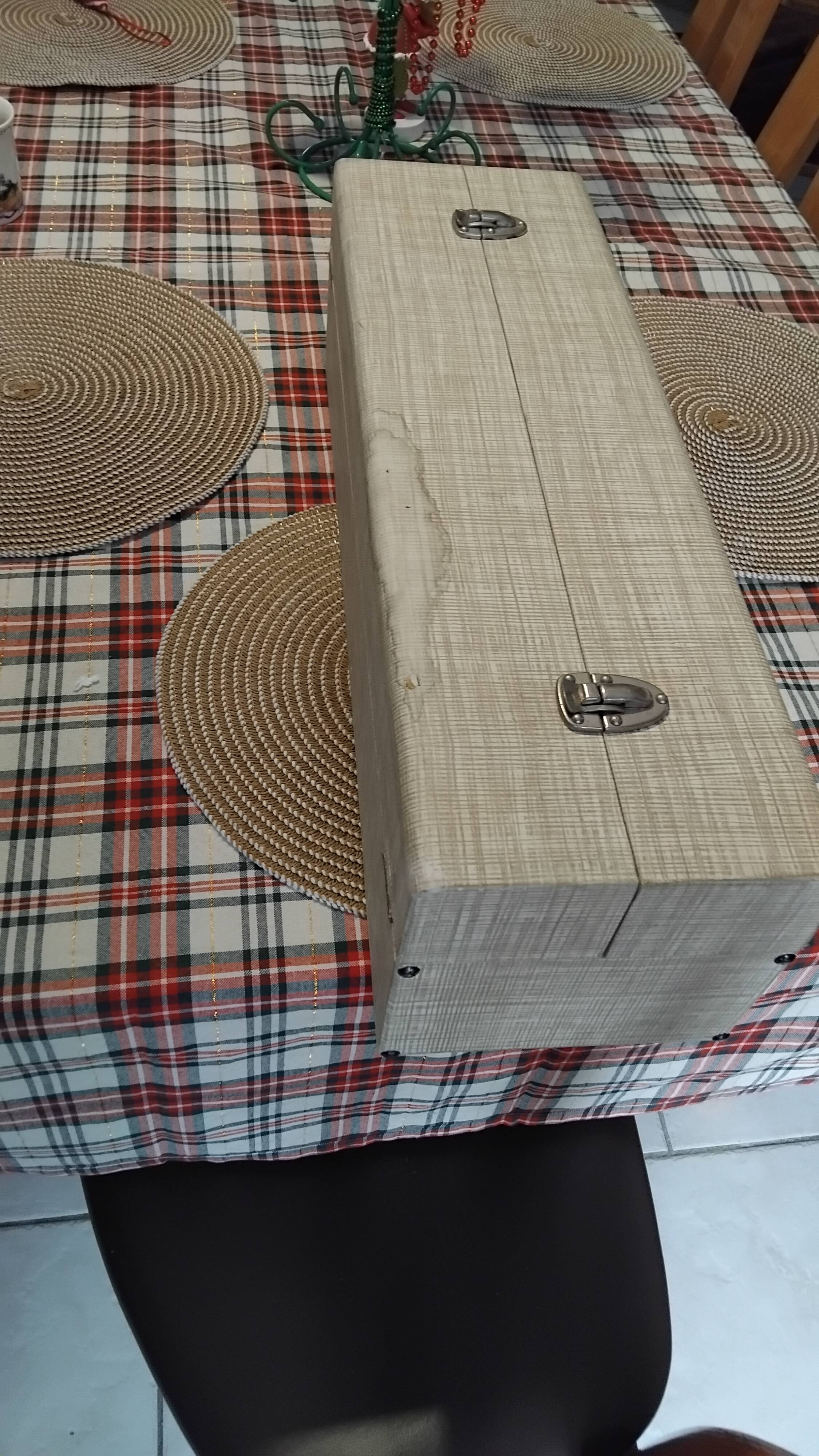 Lampe égyptienne osiris  bronze teck vintage  avec ecrin