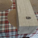 Lampe égyptienne osiris  bronze teck vintage  avec ecrin