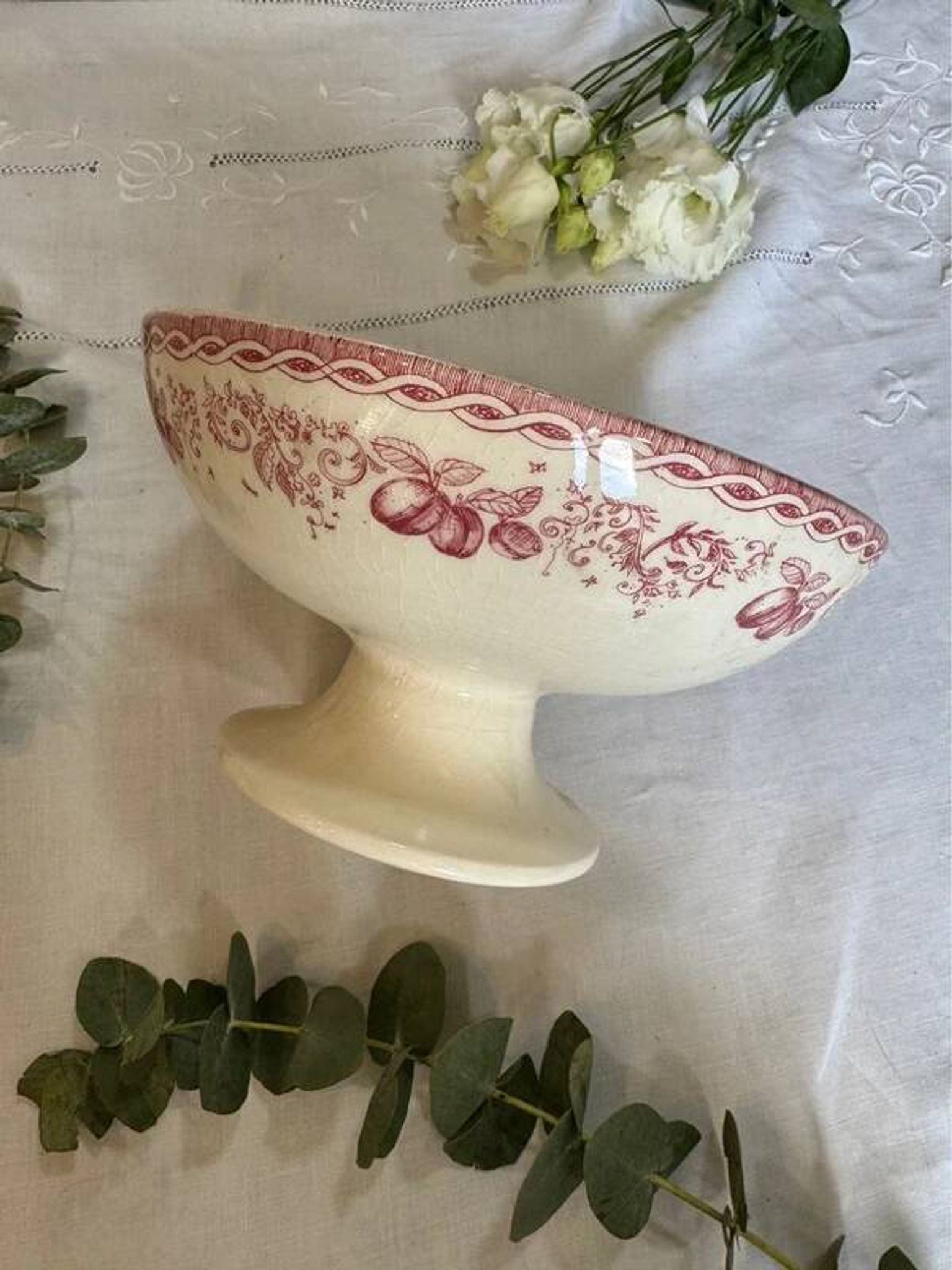 Coupe à fruits sur pied vintage
