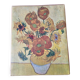 Tableau reproducing the sunflowers by Vincent Van Gogh.