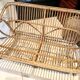 Vintage rattan bench sofa