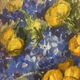 Old painting, still life with flowers, signed Marie Piat (1880-1977)