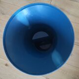 Stool style tam tam 80s plastic blue and white